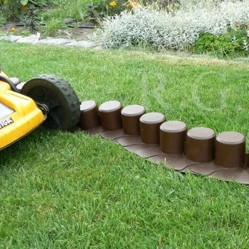 Beeteinfassung Palisade Rasenkante Gartenpalisade 4,05m 8 Modulen