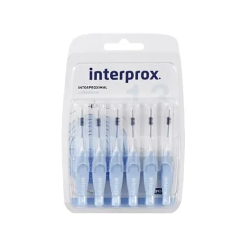 Interprox 4G Interdentalbürsten hellblau zylindrisch 6 Stück Packung