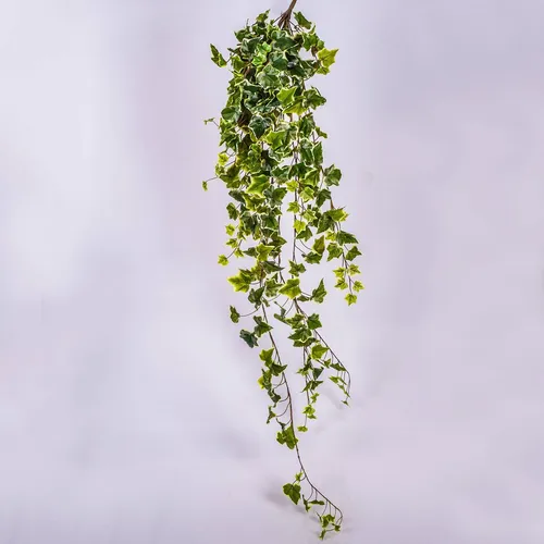 artplants Deko Efeu Busch Ranke, 720 weiß - grüne Blätter, 120cm
