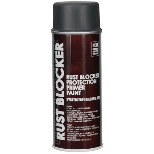 KOTARBAU® Sprühlack Rostschutz für Metall 400 ml Grau RAL 7011 Lack Spray Zinkspray Rostschutzfarbe für Gartenzaun Tore Metallfarbe Sprühfarbe Spraydosen Farbspray Sprühdose DIY