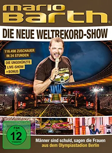 Mario Barth - Die neue Weltrekord-Show: Männer sind schuld, sagen die Frauen [2 DVDs] - Comedy DVDs, humorvolle Show mit Mario Barth, ideal für einen unterhaltsamen Abend mit Freunden.