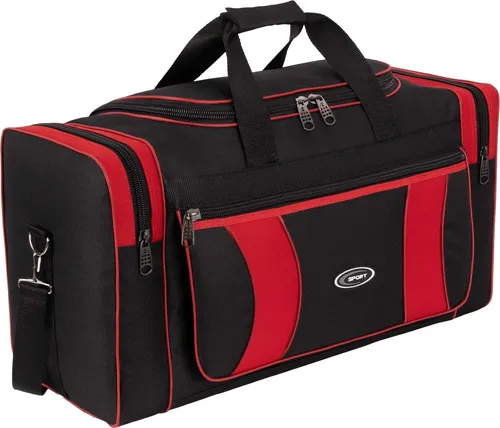 Reisetasche Sporttasche ca.45 L Fitnesstasche Saunatasche ROT (8165)