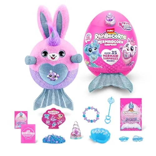 Rainbocorns Mermaidcorn Serie 7 Hase – Plüsch-Kuschelüberraschung