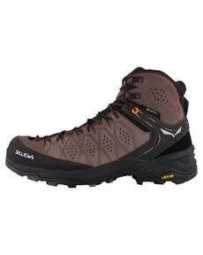Salewa Alp Trainer 2 Mid Gore-tex Herren Schuh - Wanderschuhe für Bergabenteuer - Der Salewa Alp Trainer 2 Mid Gore-tex bietet perfekten Schutz und Komfort beim Wandern und Klettern. Mit wasserdichtem GORE-TEX und Vibram Außensohle für optimale Griffigkeit auf jedem Terrain.