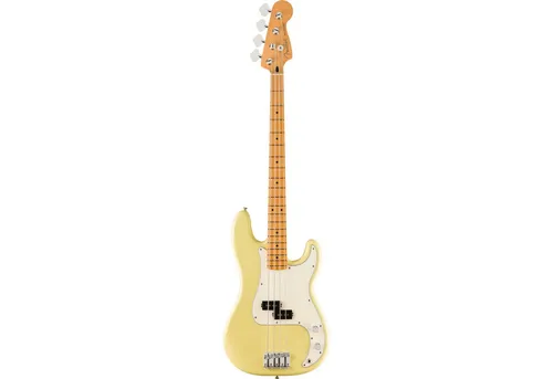 Fender Player II P Bass MN HLY - P-Bass in Hialeah Yellow; Mit Alnico 5 Split Single-Coil Tonabnehmer für kraftvollen Sound und moderner 