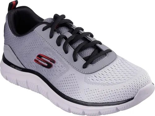 Skechers Track Ripkent Trainingsschuh Grau - Sneaker mit atmungsaktivem Mesh-Obermaterial und flexibler Memory Foam™-Decksohle für höchsten Tragekomfort und optimale Anpassung an die Fußform.