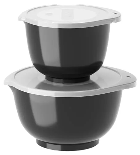 Rosti Schüssel-Set Margrethe New 4-tlg. – Durostima, Schwarz - Schüsseln aus hochwertigem Durostima-Kunststoff, ideal für vielseitige Küchenanwendungen und langlebig im Einsatz.