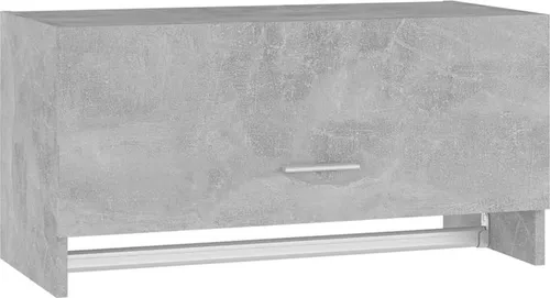 vidaXL Kleiderschrank Betongrau 70x32,5x35cm