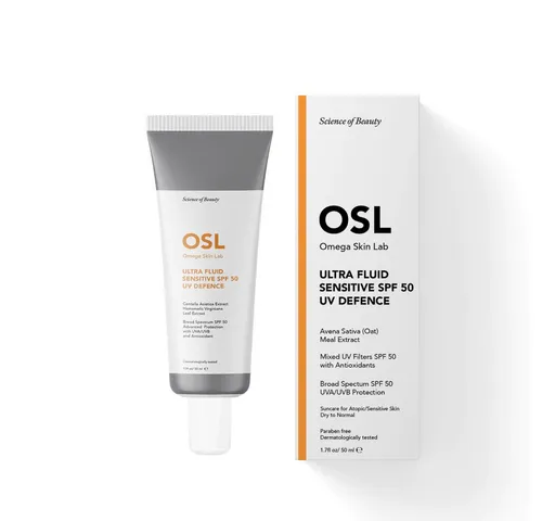 OSL Omega Skin Lab After Sun OSL Ultra Fluid Sensitive Sonnencreme SPF 50 Gesichtsfeuchtigkeitscrem