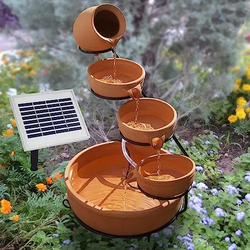 SOLAR GARTENBRUNNEN KASKADENBRUNNEN