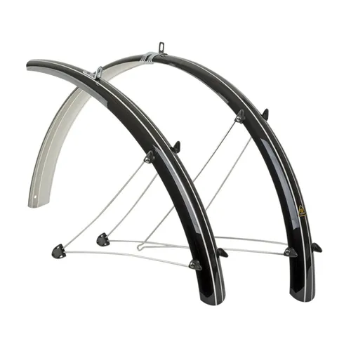Radschutz Satz Author 28 Zoll - Fahrrad Schutzblech Set - Schutzblech Set für 28 Zoll Fahrräder, bietet effektiven Spritzschutz vorne & hinten, aus robustem Kunststoff in elegantem Schwarz.