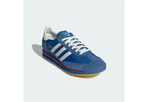adidas Originals SL 72 RS SCHUH Sneaker in Blau 46 2/3 EU - Lifestyle-Sneaker im sportlichen Design, ideal für den Alltag. Bequem und stylisch mit Schnürsenkeln für perfekten Halt. Fällt normal aus, Farbe: Blau/Core White/Better Scarlet.