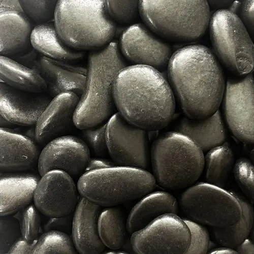 Eurosand Flusskiesel 10-30mm 1kg Schwarz, Kieselsteine Dekosteine Natursteine Dekosteine Naturdeko Gartendeko Zengarten Feng Shui