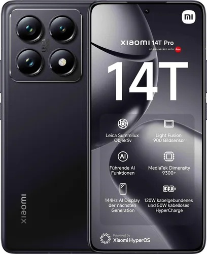 Xiaomi 14T Pro 512GB 12GB RAM Dual-SIM titan-black - 6.67
