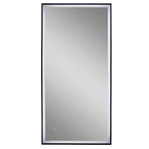 Paco Home Badspiegel mit Beleuchtung 120x60cm in schwarz von Paco Home