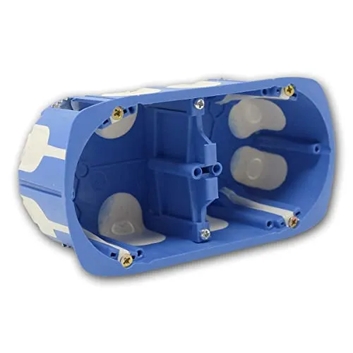 world-trading-net - 3er Set Doppel-Hohlwanddose winddicht, blau, 60mm