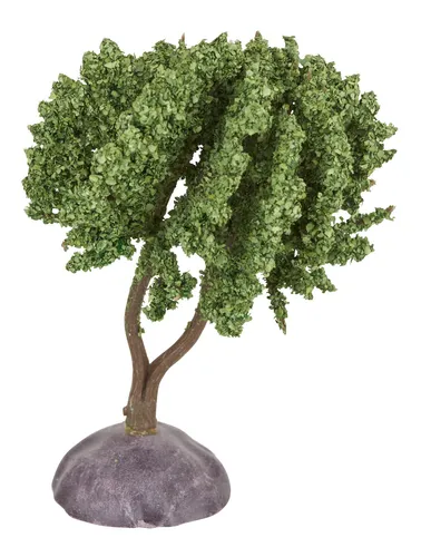 HobbyFun Miniatur Baum 4.8 cm breit 9.0 cm hoch Modellbau Landschaft Deko