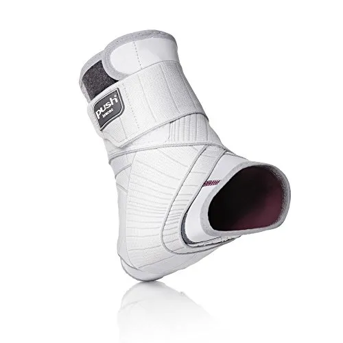 Push Med Knöchelbandage, verstellbar - Fußbandagen mit individueller Anpassung, stabilisiert die Achillessehne und bietet hohen Tragekomfort für eine sichere Rehabilitation.