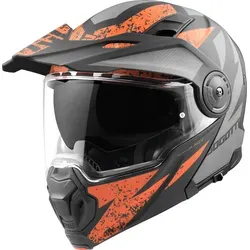 Bogotto FG-102 Safari Enduro Klapphelm - Motorradhelm mit Fiberglas-Außenschale, ideal für Enduro-Fahrer. Mit integriertem Sonnenvisier, Belüftungsöffnungen und Vorbereitung für Brillenträger für maximalen Komfort.
