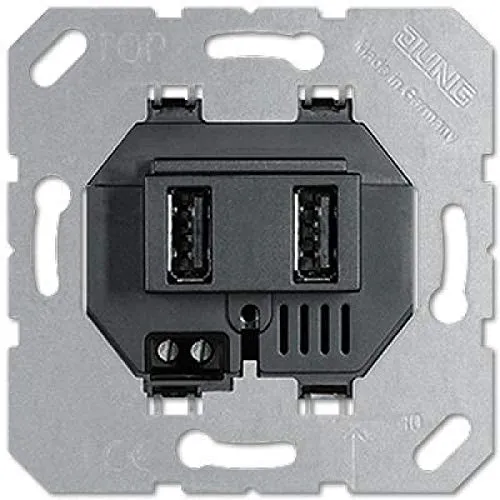 Jung – Ladegerät USB für Ladekabel Netzteil Geräte Gerate in schwarz von Jung