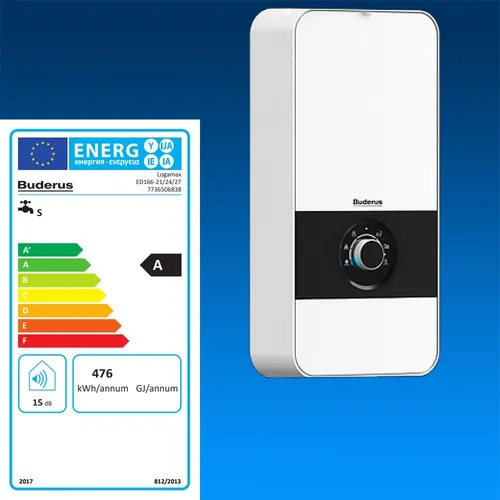 Buderus Logamax ED166 Elektro Durchlauferhitzer 21 24 27 kW
