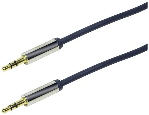 LogiLink CA10050 Klinke Audio Anschlusskabel 0.50m Schwarz (matt)