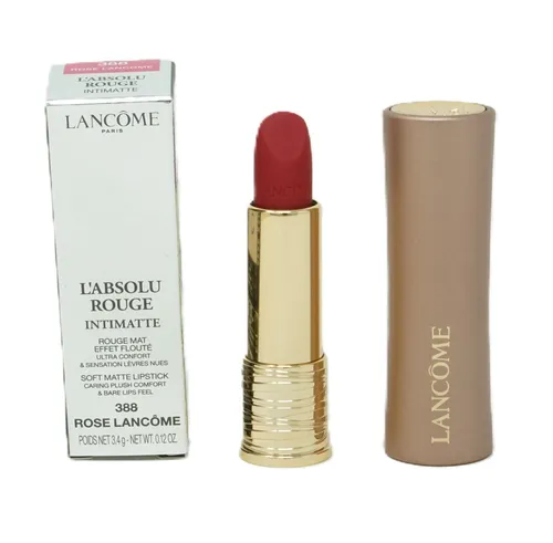 Lancôme L'Absolu Rouge Lippenstift - Farbton 388 Rose - Lippenstifte, cremige Textur mit mattem Effekt, pflegt und befeuchtet die Lippen für langanhaltende, wunderschöne Farbe.