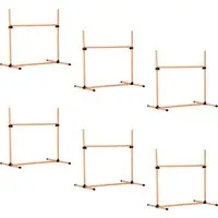 PawHut 6-teiliges Agility-Ausrüstungs-Set mit Flechtstangen von PawHut