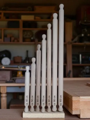 Nudelholz / Teigrolle / Mattarello mit zwei Griffen - Länge 60 cm