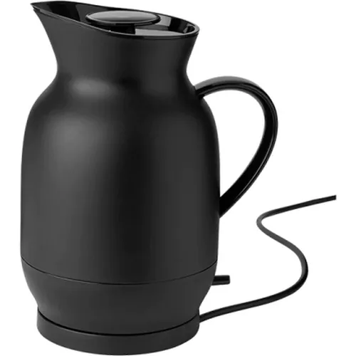 STELTON Amphora elektrischer Wasserkocher - Eleganter Wasserkocher in Schwarz mit 1,2 L Kapazität und schneller Heizleistung von 1850-2200 W - ideal für stilvolles Kochen im modernen Zuhause.