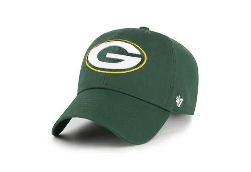 '47 Brand NFL Cap Green Bay Packers - Dark Green Baseball Cap - Baseball Cap für NFL-Fans mit verstellbarem Strapback-Verschluss und hochwertiger Green Bay Packers Stickerei auf der Front. Ideal für jeden Anlass!