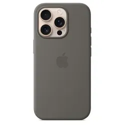 Apple iPhone 16 Pro Silikon Case mit MagSafe - Steingrau, recyceltes Material, optimaler Schutz und nahtloses Laden