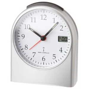 Technoline Wecker WT 755 silber, analog, Funkuhr in silber von Technoline