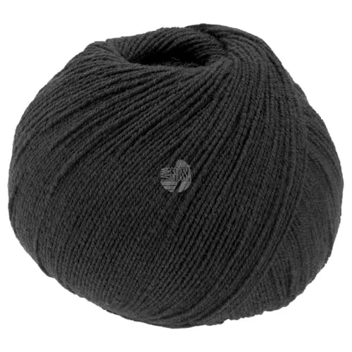 LANA GROSSA Meilenweit Cotton Bamboo | 4-fädiger Bambus Klassiker, waschmaschinenfest | Handstrickgarn aus 40% Baumwolle, 25% Schurwolle, Viskose | 100g Wolle zum Stricken & Häkeln | 420m Garn FB16