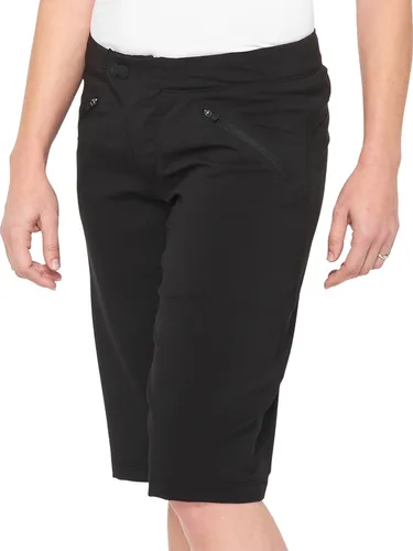 100% Ridecamp Damen Shorts Gr.LG Schwarz - Die 100% Ridecamp Damen Shorts bieten hohen Tragekomfort und Bewegungsfreiheit für Trail und All-Mountain. Mit DWR-Beschichtung und verstellbarem Bund sind sie ideal für aktive Bikerinnen.