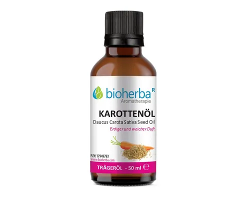 BIOHERBA R Pflege-Set Karottenöl Reines Karotten-Trägeröl 50 ml