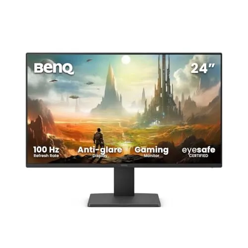 BenQ Moniteur GW2491E 24 Zoll 1080p FHD, 100 Hz, IPS, Eye-Care, HDMI, DisplayPort, Bordure Ultra Fine, Certifié TUV, Flicker-Free, Low Blue Light Plus, Eye-CareU