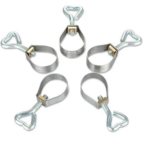 Stück Klemmen für Vorzeltstangen Ø25 mm Rohrklemmen Rohrschelle mit Schraube Schraubklemme 5