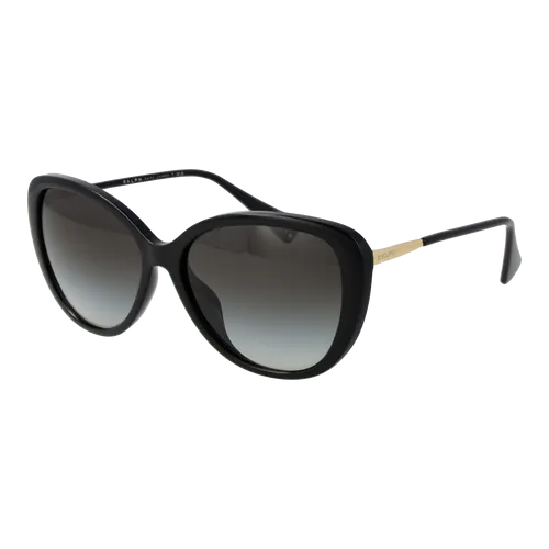 Ralph by Ralph Lauren RA5288U Sonnenbrille - Moderne Damen-Sonnenbrille in glänzend schwarz mit grauem Verlauf. Stilvolles Design mit UV400-Schutz für optimalen Schutz und eleganten Look.