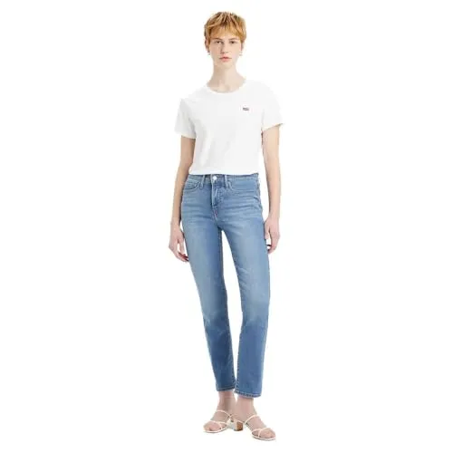 Levi's 312 Shaping Slim Damen Jeans, Größe 31, Länge 30, blau - Schmale Shaping Slim Jeans von Levi's, ideal für vielseitige Outfits. Aus weichem, elastischem Denim für optimalen Tragekomfort.