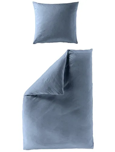 Bierbaum Biber Bettwäsche blau, 135x200 cm - Hochwertige Bettwäsche aus Biber für kuschelige Nächte, ideal für den Winter. Maße: 135x200 cm, bequem und warm.