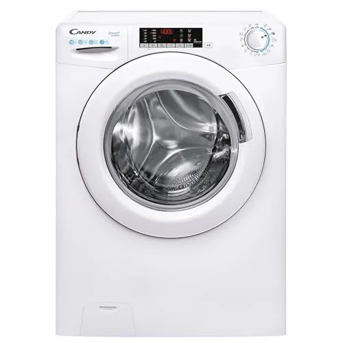 Candy CS 1410TXME/1-S Waschmaschine 10 kg - Weiß - Frontlader Waschmaschine mit 10 kg Füllmenge, Smart Inverter Technologie für energieeffizientes Waschen und 16 Programme für individuelle Bedürfnisse.