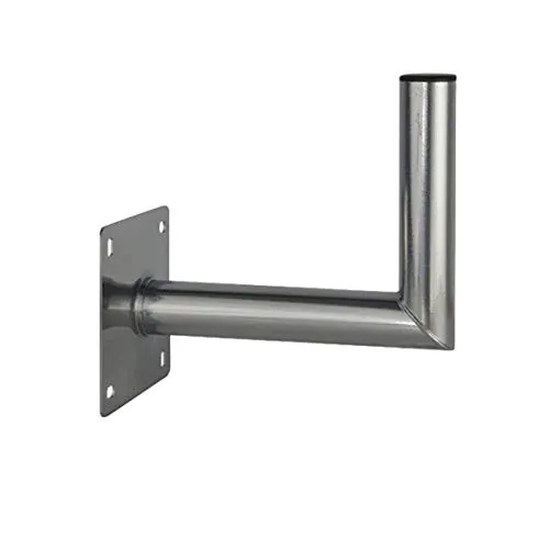 PremiumX 25-30cm Wandhalter Stahl verzinkt Ø 48mm Winkel Wand-Halterung für Satelliten-Schüssel SAT-Antenne