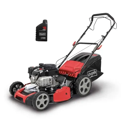 Benzin-Rasenmäher Ms175-51 mit 06 l Öl - Rasenmäher für große Gärten, ausgestattet mit leistungsstarkem 4-Takt-Motor und professionellem Getriebe für müheloses Mähen und einfache Wartung.