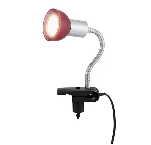 Briloner Leuchten LED Klemmleuchte, Leuchtmittel inklusive, Warmweiß, Klemmlampe silber Klemmleuchte Klemmlampe