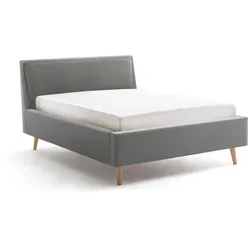 Meise Möbel Frieda Bettkasten Polsterbett - Betten mit integriertem Stauraum, hochwertiger Stoffbezug und filigranen Holzfüßen für modernes Design und erstklassigen Schlafkomfort.