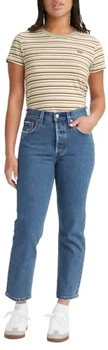 Levi's Damen 501® Crop Jeans, Jazz Pop, 25W / 28L - Jeans-Klassiker seit 1873 mit gerader Passform und ikonischem Design. Ideal für einen individuellen Look und vielseitig kombinierbar.