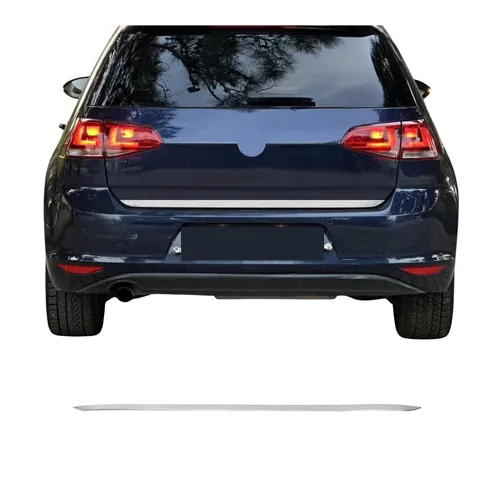 Kofferraumleiste für VW Golf 2012-2019 – Chrom Gebürstet - Hochwertige Heckklappenleiste aus rostfreiem Edelstahl, speziell für VW Golf 2012-2019. Einfache Installation und Pflege, schützt Ihren Kofferraum und verleiht Ihrem Fahrzeug einen stilvollen Look.