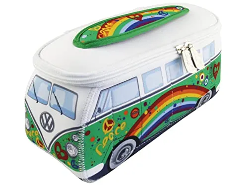 VW Collection T1 Universaltasche, Neopren, Peace in grün von BRISA