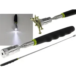 ChiliTec 19119 Teleskop Pick-Up Werkzeug mit LED Länge 20-80cm, Zugkraft ca. 3,2kg